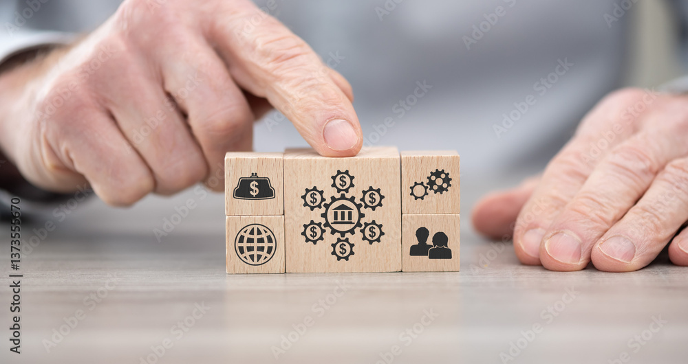 Fototapeta premium Concept of government aid