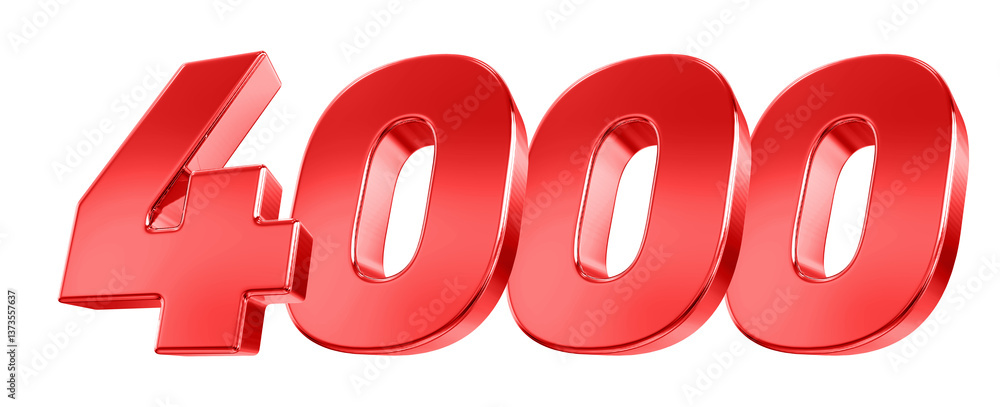 Red Number 400 Red Number 400