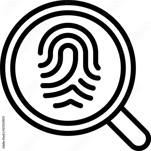 criminology Illustration on a white background.