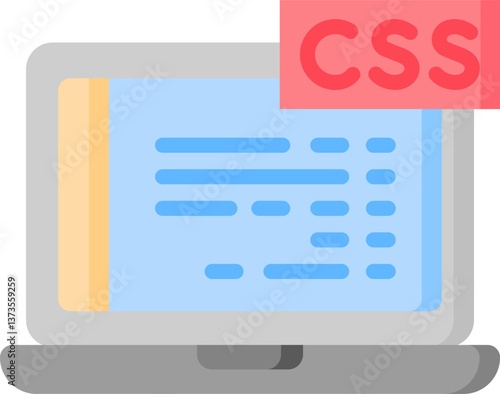 css Illustration on a white background.