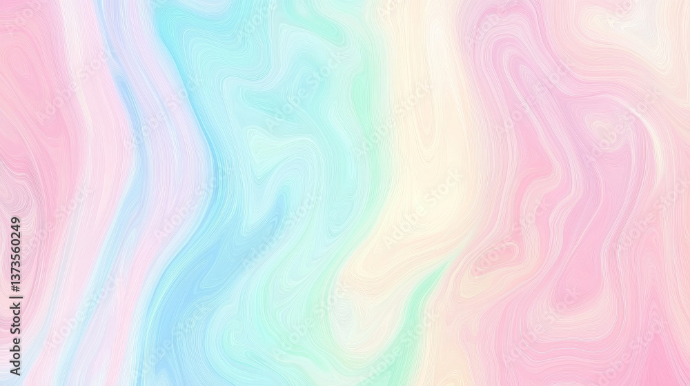 Soft pastel colors blend seamlessly in dreamy abstract design Soft pastel colors blend seamlessly in dreamy abstract design