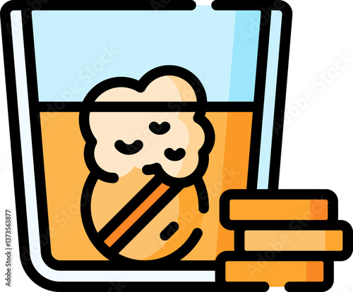 effervescent Illustration on a white background.