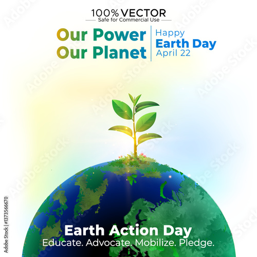Campaign Design for Earth Day. Promoting Sustainability and Environmental Awareness.