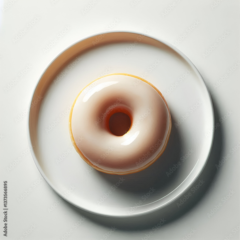 Donut. Glazed donut Donut. Glazed donut