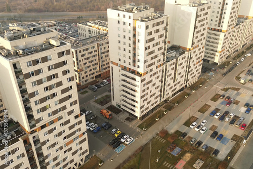 Multi-storey residential buildings in European city