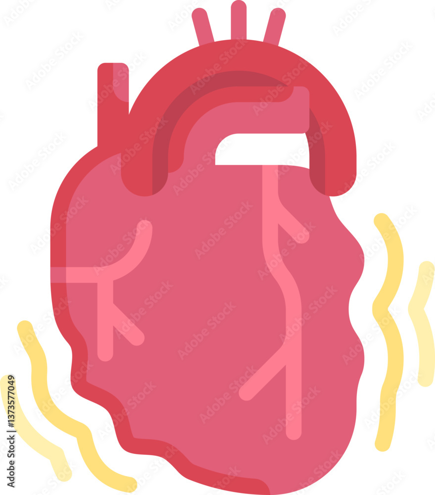 hypertension Illustration on a white background. hypertension Illustration on a white background.