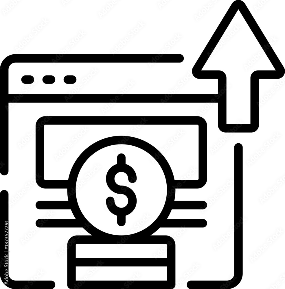 income Illustration on a white background income Illustration on a white background