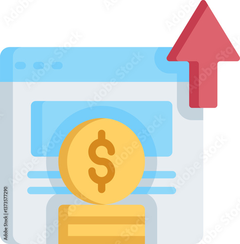 income (2) Illustration on a white background