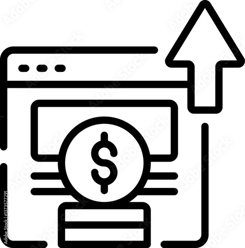 income Illustration on a white background