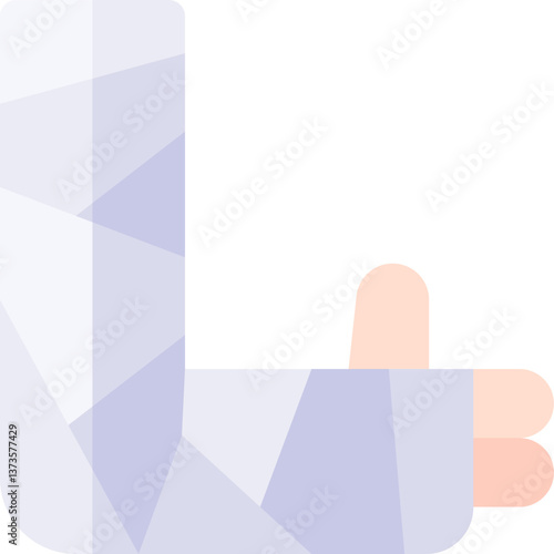 injured Illustration on a white background