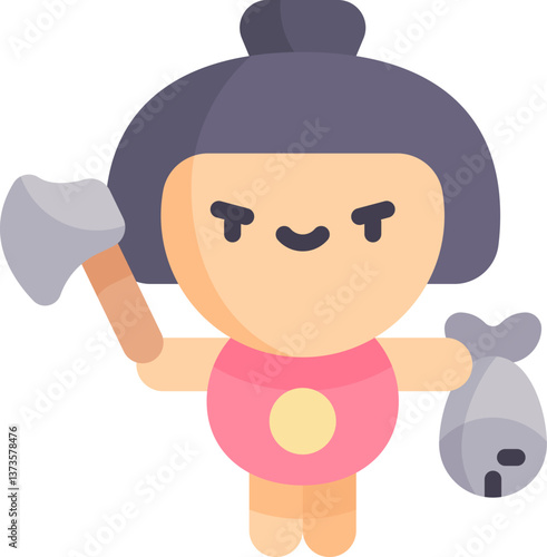 kintaro Illustration on a white background