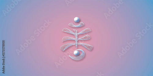 Hon Sha Ze Sho Nen. Reiki Symbol Vector Illustration
