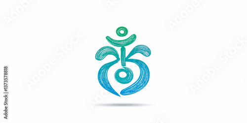 Hon Sha Ze Sho Nen. Reiki Symbol Vector Illustration