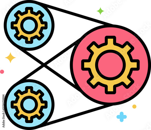 lean Illustration on a white background