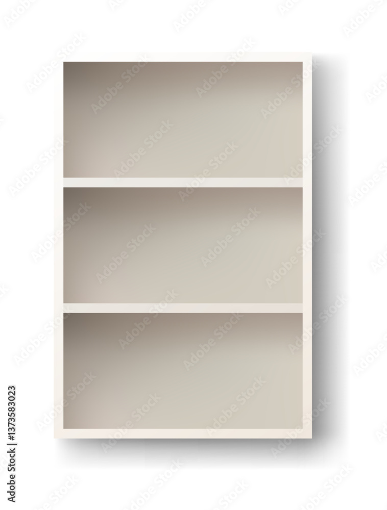 Kitchen cabinets mockup. Vector furniture for design interior. Isolated home workspace equipment. Interior office or living room object