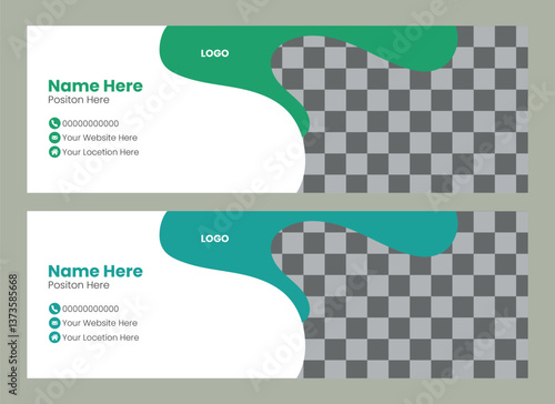  Email signature Template or email footer design 
