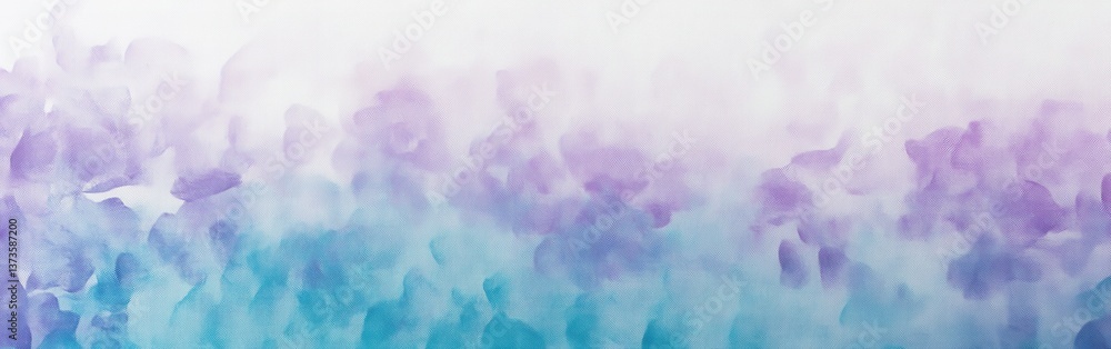 Fototapeta premium Delicate pencil strokes create a soft gradient of color ranging from purple to blue in an artistic design