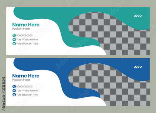  Email signature Template or email footer design 
