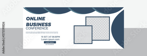 Online business conference Bannar design