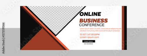 Online business conference Bannar design