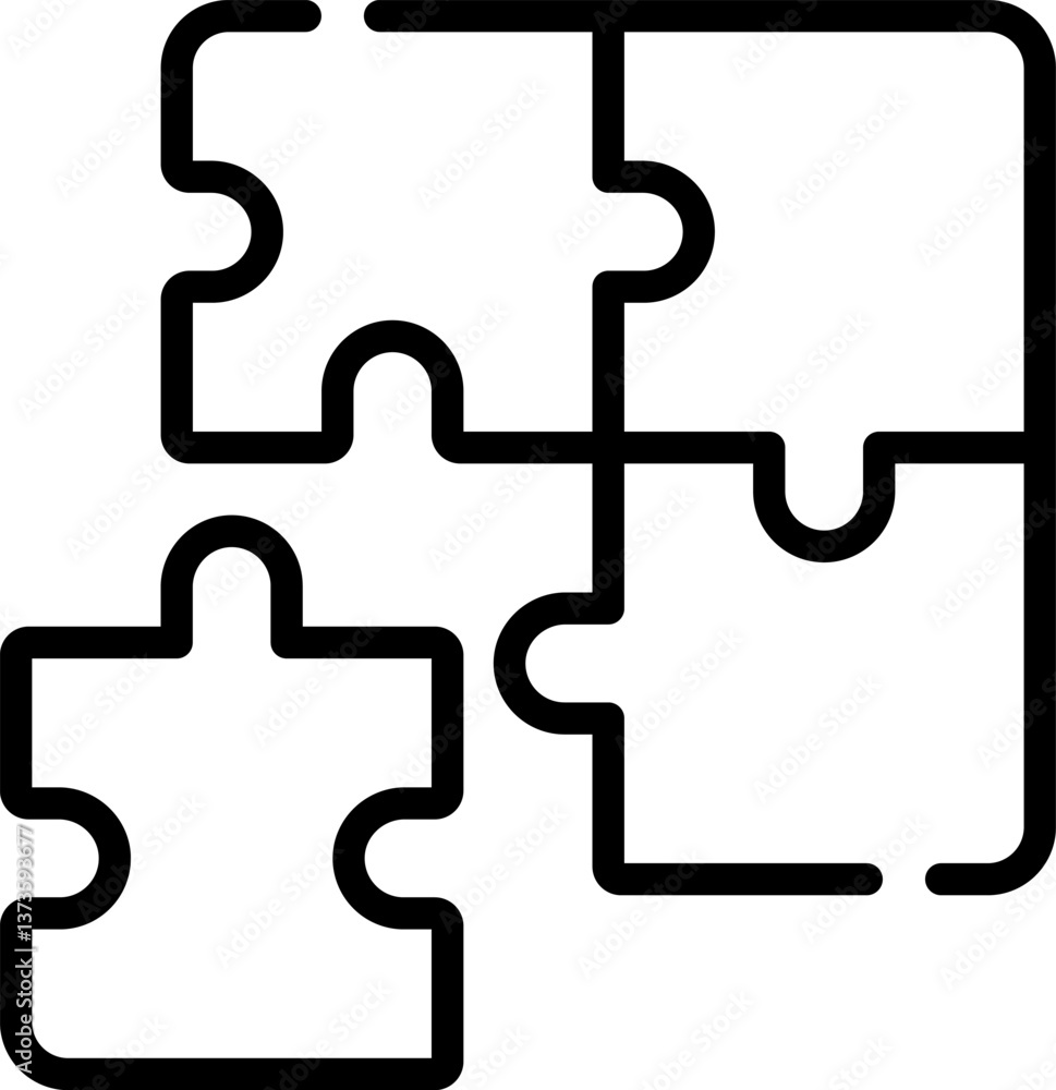 puzzle Illustration on a white background puzzle Illustration on a white background