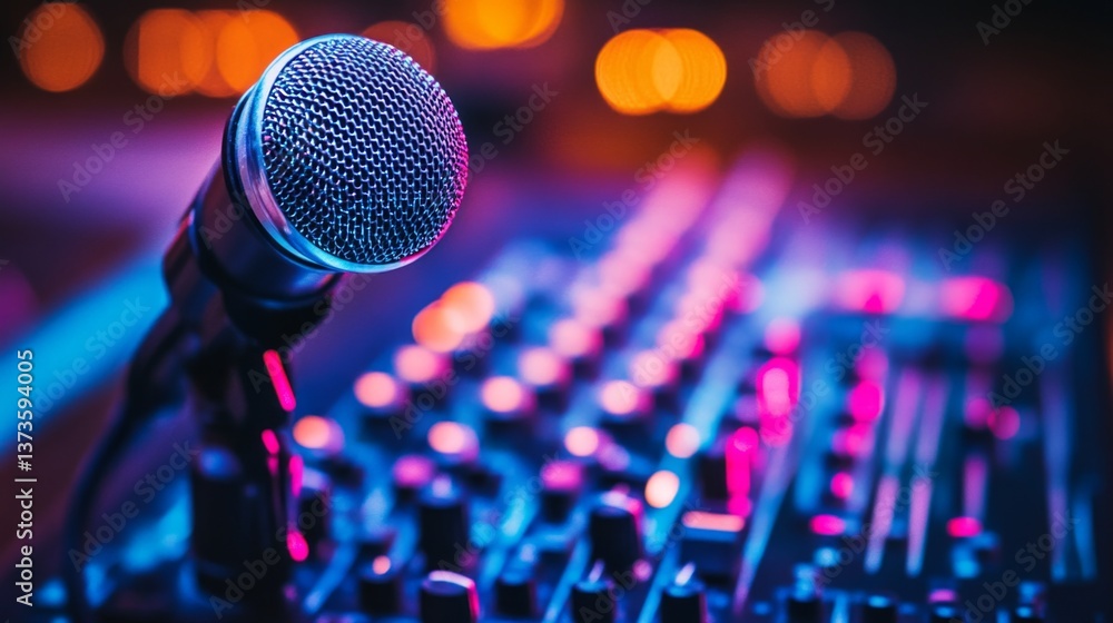 Live music performance concert venue event setup vibrant atmosphere close-up audio experience Live music performance concert venue event setup vibrant atmosphere close-up audio experience