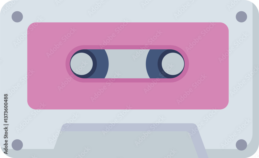 cassette tape Illustration on a white background cassette tape Illustration on a white background