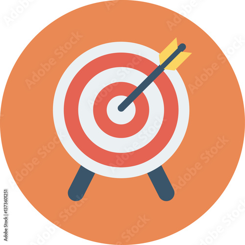 dartboard Illustration on a white background