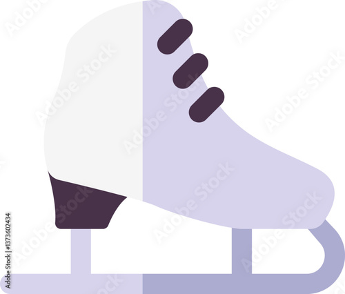figure skating Illustration on a white background