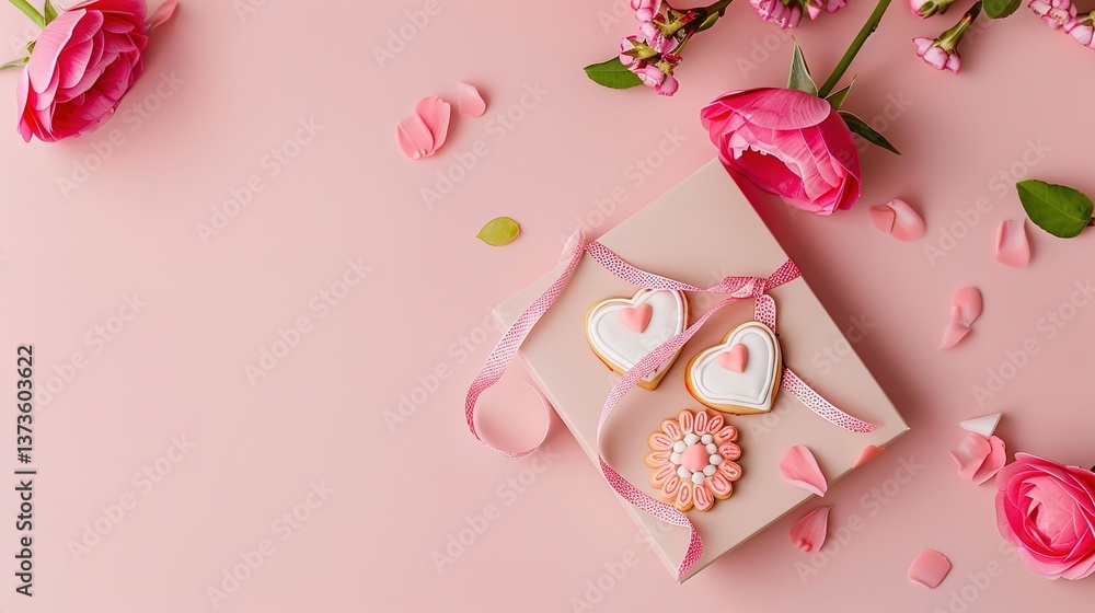 Mother's Day Cookie Background: Conveying the Grateful Affection for Mother's Gentle Care with the Sweetness of Cookies Mother's Day Cookie Background: Conveying the Grateful Affection for Mother's Gentle Care with the Sweetness of Cookies