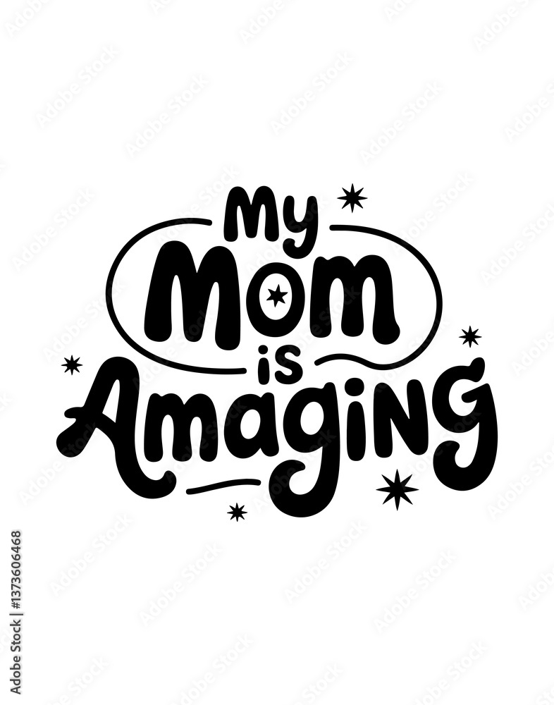 Obraz premium Mother's Day – Beautiful Typography & Calligraphy Design
