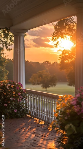 Porch Sunset View, Golden Hour