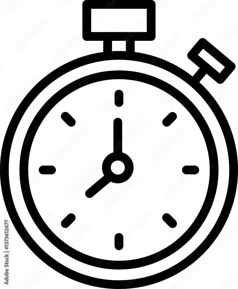 stop watch Illustration on a white background stop watch Illustration on a white background