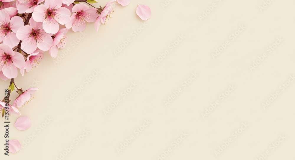 Fototapeta premium pink flowers background