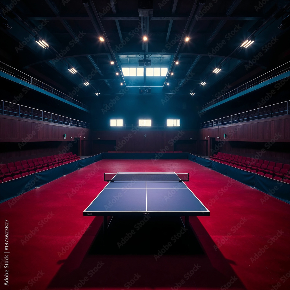 Fototapeta premium empty stage with red curtains