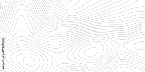 Minimalist and Elegant Seamless Topographic Line Map with Smooth Terrain Reliefs, Continuous Contour Patterns, and Subtle Oceanic Dot Textures for a Contemporary Feel