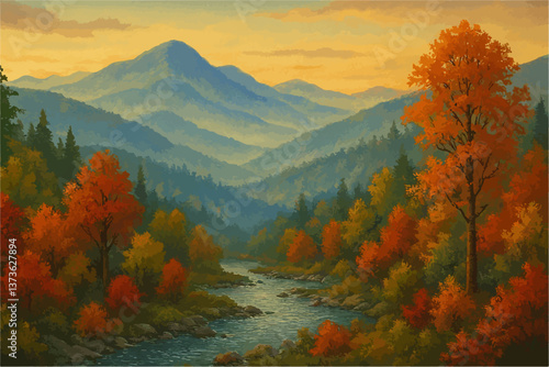 Sunrise Over the Smoky Mountains