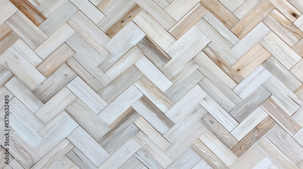 A textured wooden floor in a herringbone pattern, showcasing light tones and natural wood grain. A textured wooden floor in a herringbone pattern, showcasing light tones and natural wood grain.