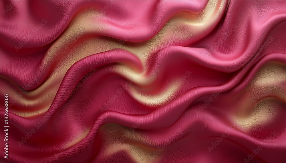 Fototapeta premium Pink Satin Fabric Texture Close-up