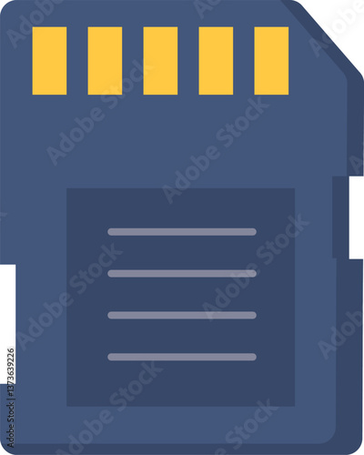 memory card Illustration on a white background