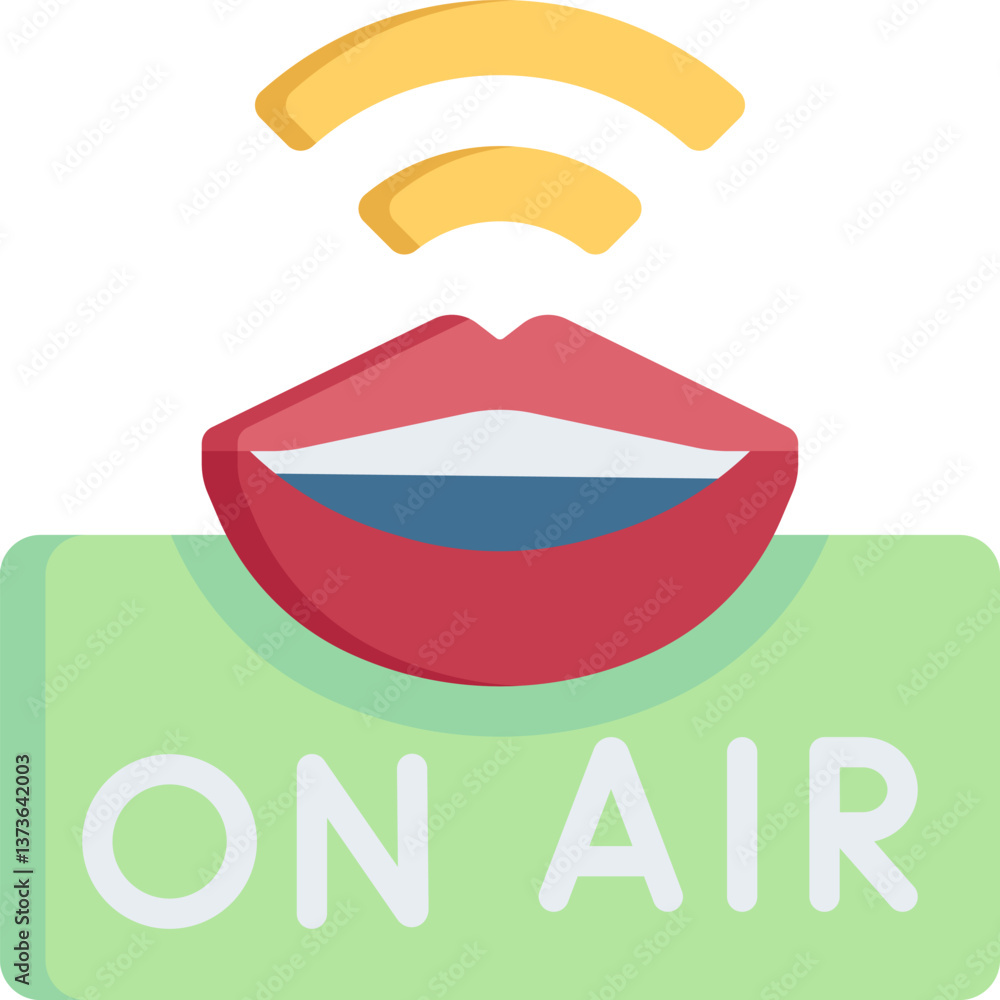 on air Illustration on a white background. on air Illustration on a white background.
