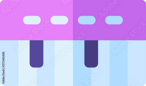 piano Illustration on a white background