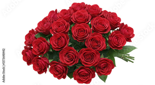 Fototapeta Naklejka Na Ścianę i Meble -  Isolated bouquet of red roses