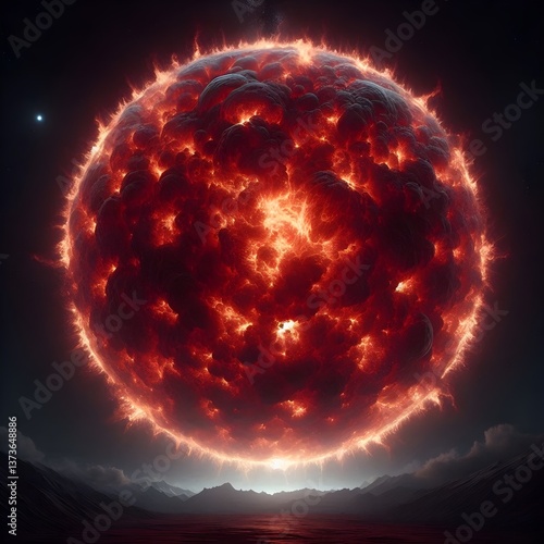 Fireball in the sky