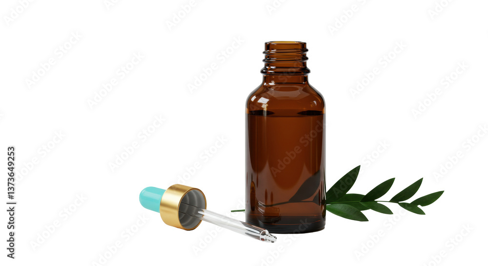 Isolated dropper bottle Isolated dropper bottle