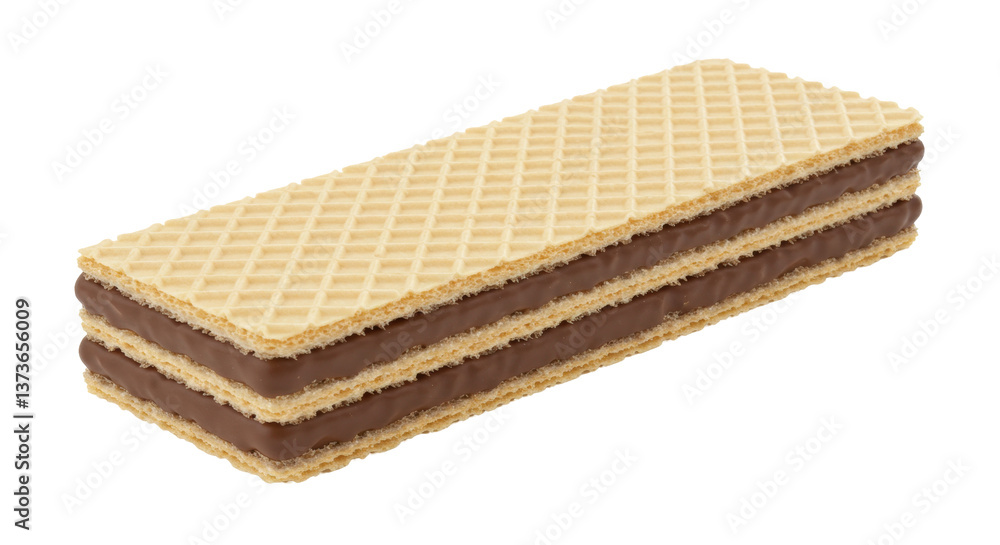 Isolated Chocolate Wafer Isolated Chocolate Wafer