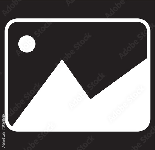 Images icon flat editable icon mark set. EPS 10 