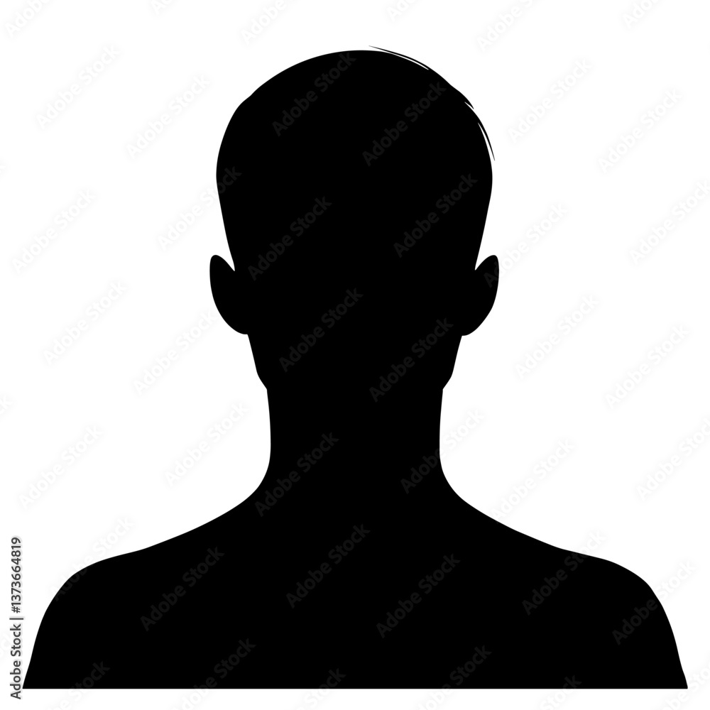 People avatar silhouette head anonymous shoulders vector People avatar silhouette head anonymous shoulders vector