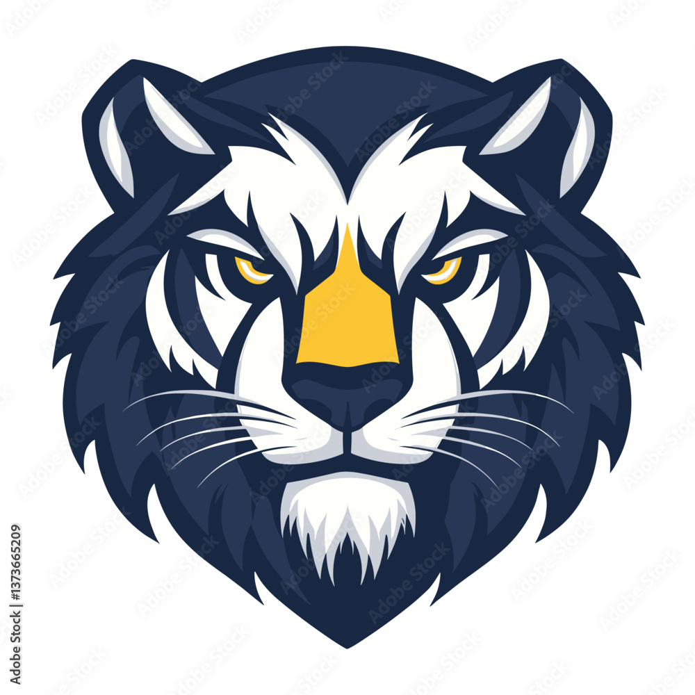 Fototapeta premium Vector tiger head logo illustration graphic animal vector