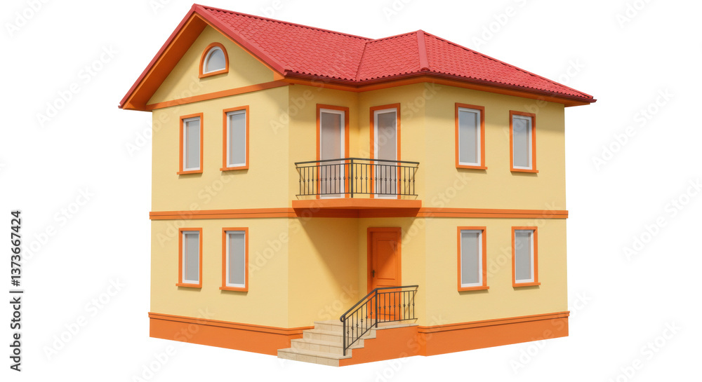 Isolated Model House Isolated Model House